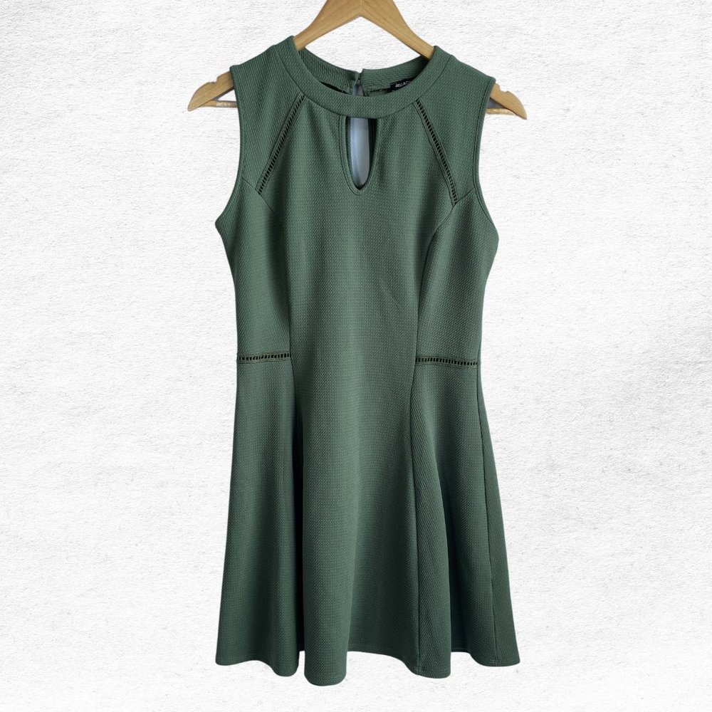 Jella Couture Green Mini Dress Medium